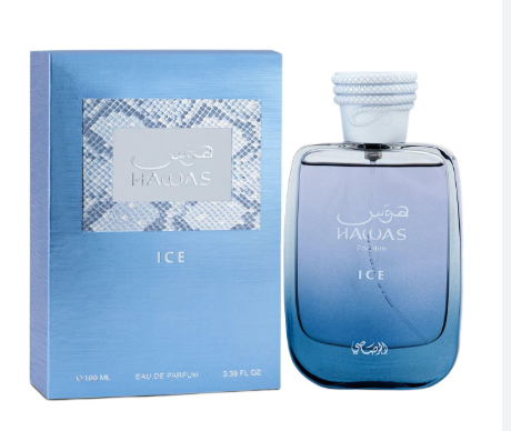 HAWAS ICE:  for men Aromatic Fruity-Citrus with Aquatic / Fresh / Sweet undertones, Apple, Italian Lemon, Sicilian Bergamot, Star Anise,Plum, Orange Blossom, Cardamom.