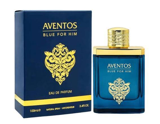 AVENTUS BLUE FOR HIM : for men Chypre-Fruity / Aromatic woody with fresh aquatic/citrus elements, Pineapple, Bergamot, Blackcurrant, Apple, Birch, Patchouli, Jasmine, Rose