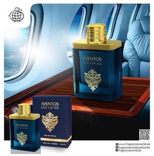 AVENTUS BLUE FOR HIM : for men Chypre-Fruity / Aromatic woody with fresh aquatic/citrus elements, Pineapple, Bergamot, Blackcurrant, Apple, Birch, Patchouli, Jasmine, Rose